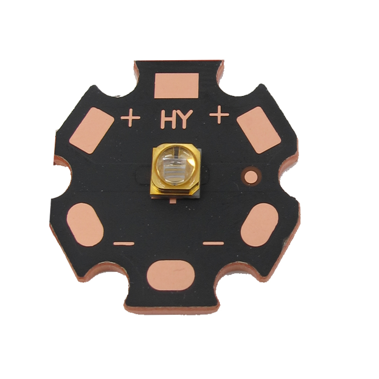 6V高功率254nm 265nm 270nm 275nm紫外LED模组手电筒杀菌消毒防伪应用